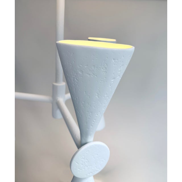 Organic Modern Plaster of Paris Geometric Chandelier, Villette Chandelier For Sale - Image 10 of 13