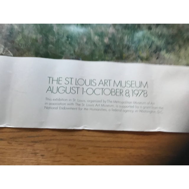 Original vintage museum exhibition poster from the landmark 1978 exhibition Monet’s Years at Giverny, organized by The...