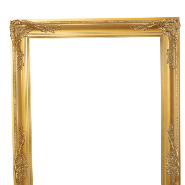 Rococo Large Baroque Golden Frame For Sale - Image 3 of 15