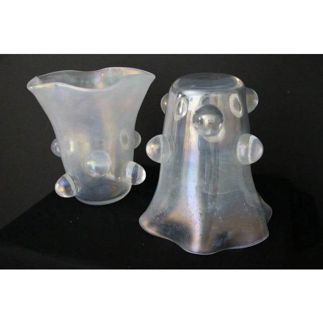 Large Vases in Iridescent Murano Glass from Gino Cenedese, 2000s, Set of 2 For Sale - Image 16 of 18