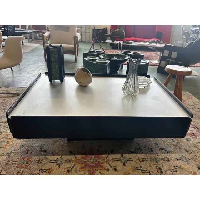 Black Coffee Table attributed to Vico Magistretti for Gavina, 1960 For Sale - Image 6 of 7
