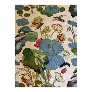 Gp & J Baker Nympheus - Linen Stone/Pistachio Fabric r1206.1 Perennia Collection 2 5/8 Yards For Sale