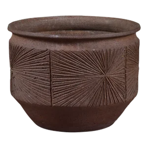 David Cressey & Robert Maxwell Stoneware “Sunburst” Bowl Planter for Earthgender