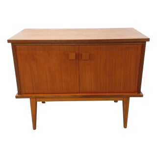 Small Vintage Scandinavian-Style Teak Sideboard, 1960s For Sale