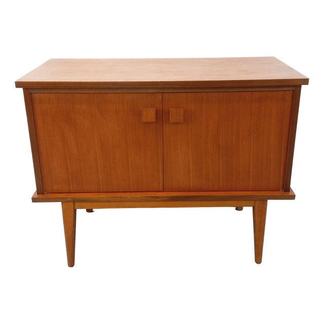 Small Vintage Scandinavian-Style Teak Sideboard, 1960s For Sale