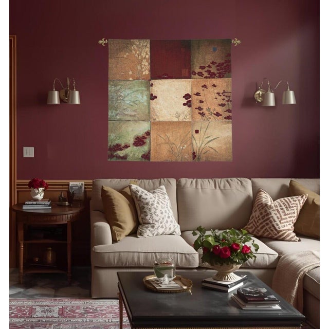 This beautiful tapestry is woven on a jacquard loom by skilled weavers, keeping alive the centuries old tradition of...