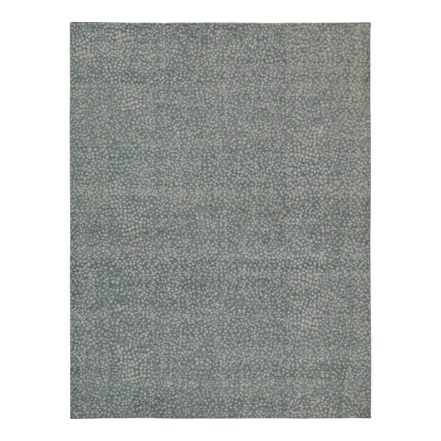 Rug & Kilim’s Oversized Spot Rug in Dusty Blue, 10x14 For Sale