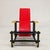 Paint Red and Blue Maestri Series Armchair by Gerrit Thomas Rietveld for Cassina, 1980s For Sale - Image 7 of 18