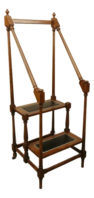 Wood Library Step Stand