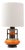 20th Century German Orange Fat Lava Ceramic Table Lamp For Sale