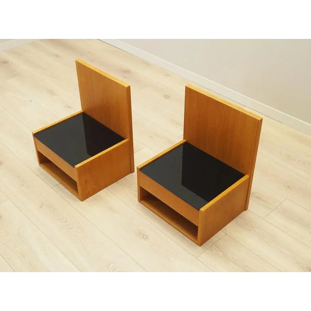 Danish Hanging Bedside Cabinets by Hans J. Wegner for Getama, 1960s, Set of 2 For Sale - Image 3 of 12