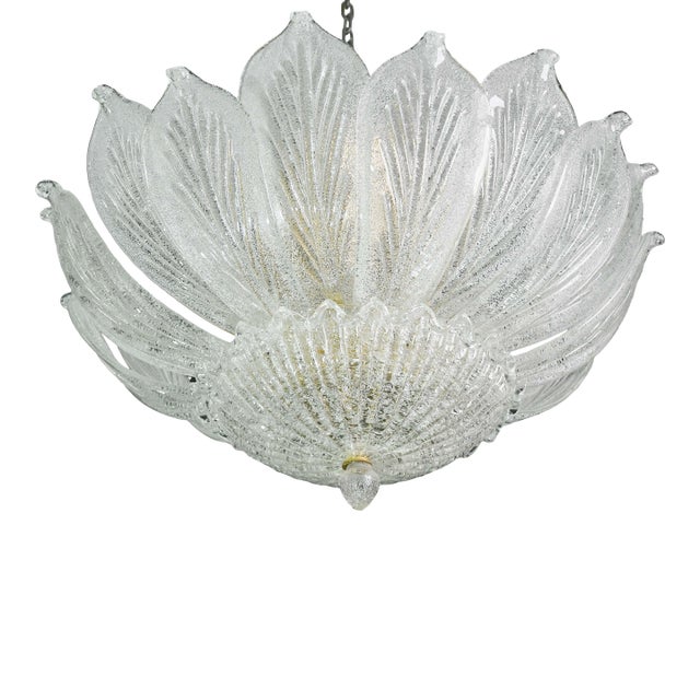 1970s Napoli, Italian Murano Glass Ceiling Light or Flush Mount For Sale