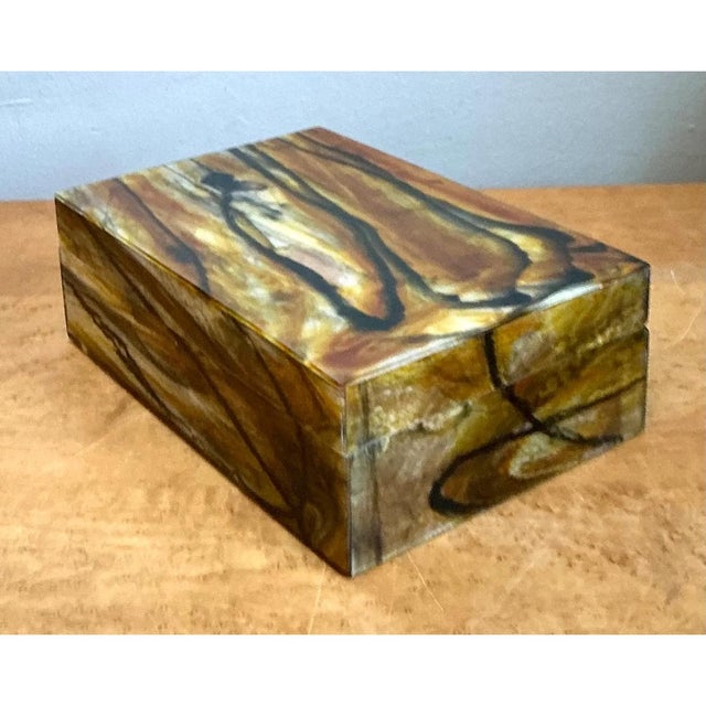 Vintage Abstract Resin Box For Sale - Image 10 of 12