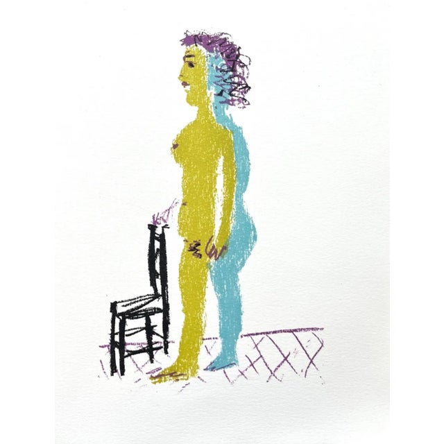 Picasso Lithograph 10 a Mme La Pierre 1982 Reproduction For Sale