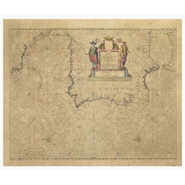 Johannes Janssonius, Antique Map of Gallia, Etching, 1650s For Sale - Image 3 of 3