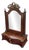 Biedermeier Swiveling Table Mirror with Carved Top For Sale