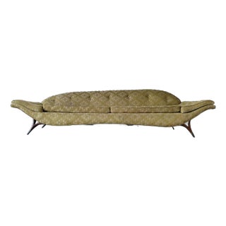 Karpen of California Sculptural Gondola Sofa For Sale
