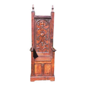 Early 19th Century Antique Throne Chair
