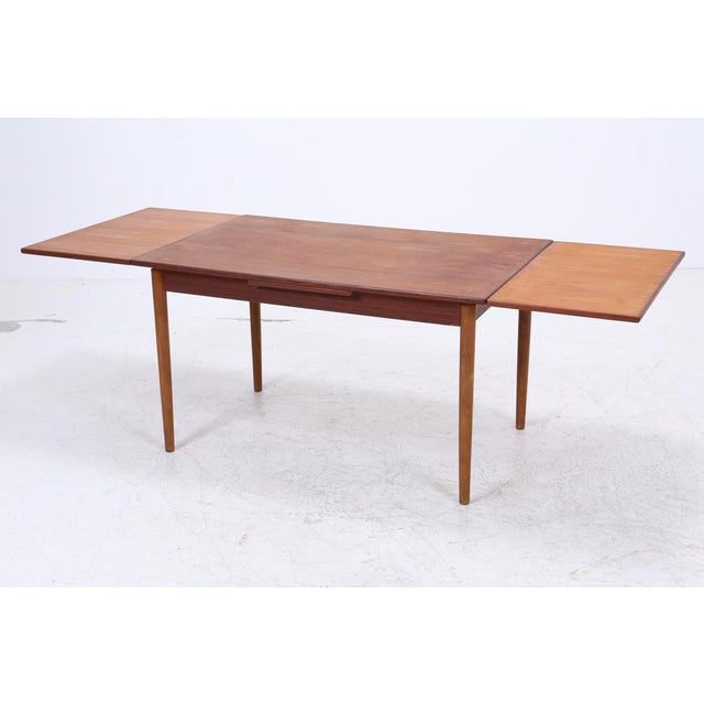 1960s Mid-Century Teak Extendable Kitchen Table, 1960s For Sale - Image 5 of 17