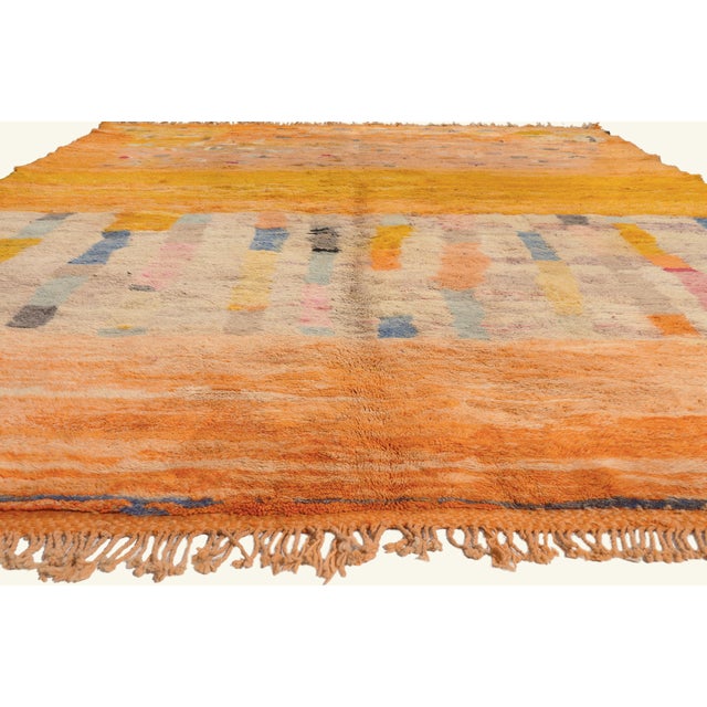 Contemporary Contemporary Beni Mrirt Moroccan Rug, 10'10 X 15'01 For Sale - Image 3 of 10