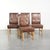 This set of 4 sheepskin dining chairs features a dark cognac color and an English-style look. A dining chair is more than...