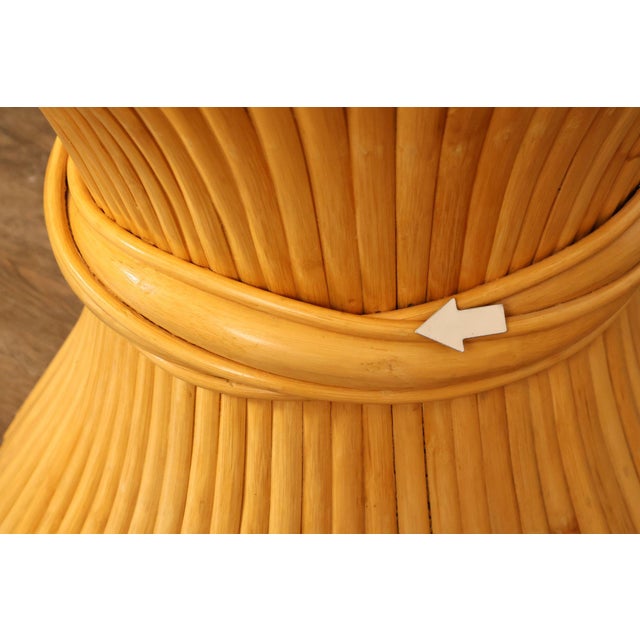 Late 20th Century Vintage Pair of Wheat Sheaf End Tables For Sale - Image 5 of 18