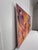 Textile Vintage Contemporary Abstract Expressionism Diptych Original Oil Paintings, a Pair, Magenta, Orange & Plum For Sale - Image 7 of 18