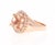 Contemporary Roshe Jewels 4.61 Carat Morganite Diamond 14 Karat Rose Gold Cocktail Ring, Size 7 For Sale - Image 3 of 9