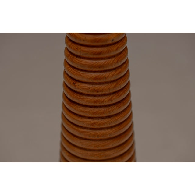 Wood Large Mid-Century Modern French Wooden Floor Lamp, 1960s For Sale - Image 7 of 8