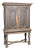 18th Century Black Baroque Swedish Cabinet For Sale