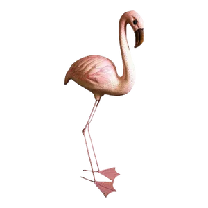 Life-Size Handmade Paper Mache Pink Flamingo Sculpture Signed Sergio Bustamante