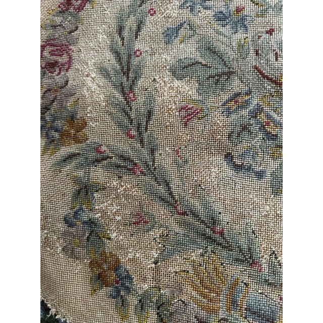 French Needlepoint Chair Cover Tapestry from Bobyrug, 1890s For Sale - Image 11 of 13
