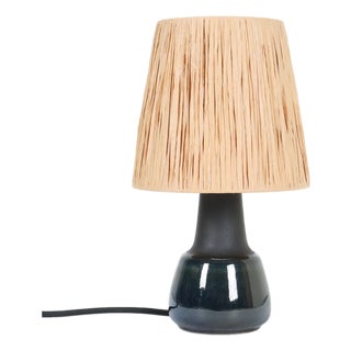 Danish Blue Series Ceramic Table Lamp from Søholm, 1960s For Sale