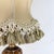 Vintage Italian Silk Lampshade Carved Wood Table Lamp, 1980s For Sale - Image 10 of 16