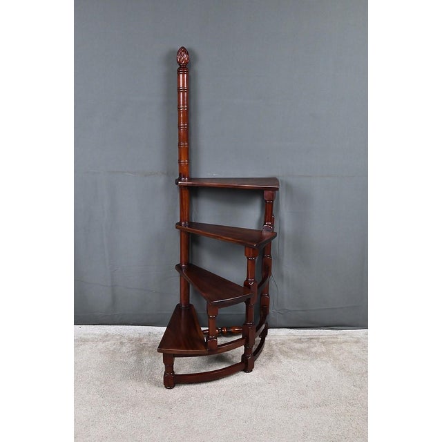 20th Century Victorian Mahogany Library Step Stool, England For Sale - Image 4 of 18