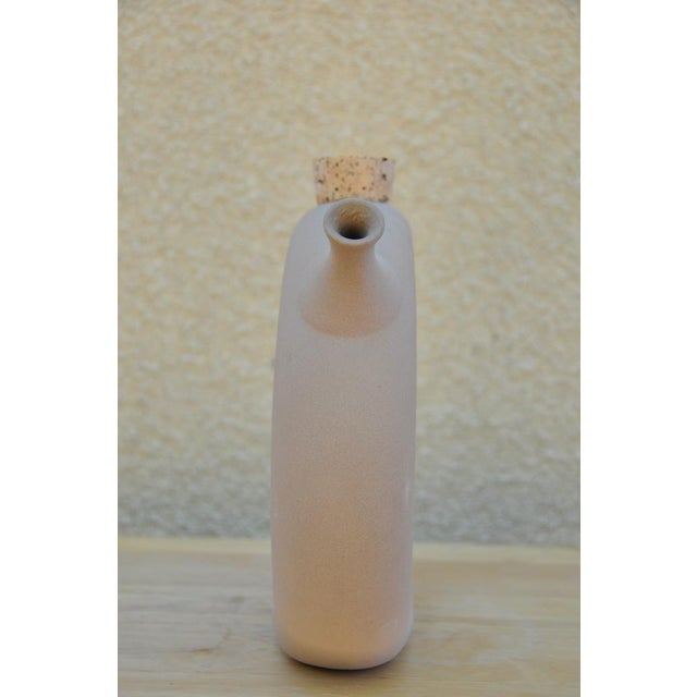 Gray Doughnut Shaped Pottery Vase/Decanter/Pitcher/Jug For Sale - Image 8 of 13