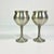 Hollywood Regency 1980s Vintage Hollywood Regency Boho Chic Pewter Wine Goblets - A Pair. For Sale - Image 3 of 9