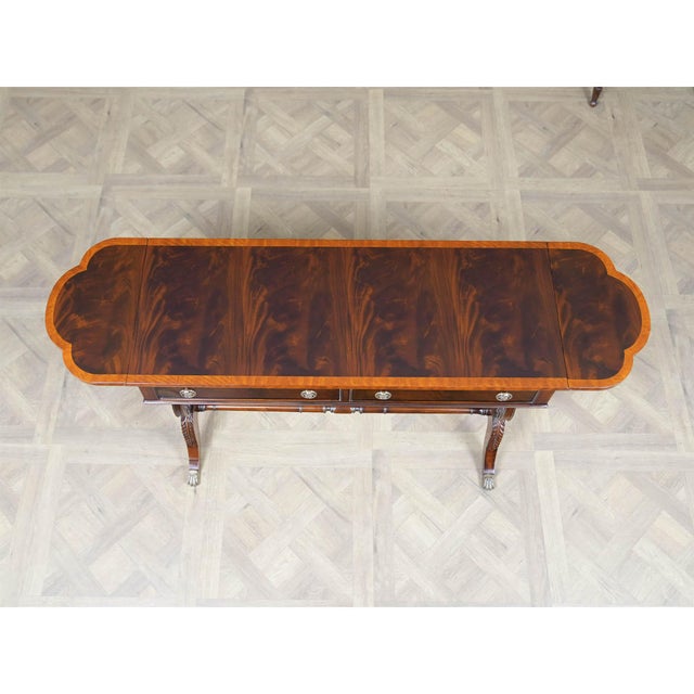 Traditional Mahogany Dropside Sofa Table For Sale - Image 11 of 17