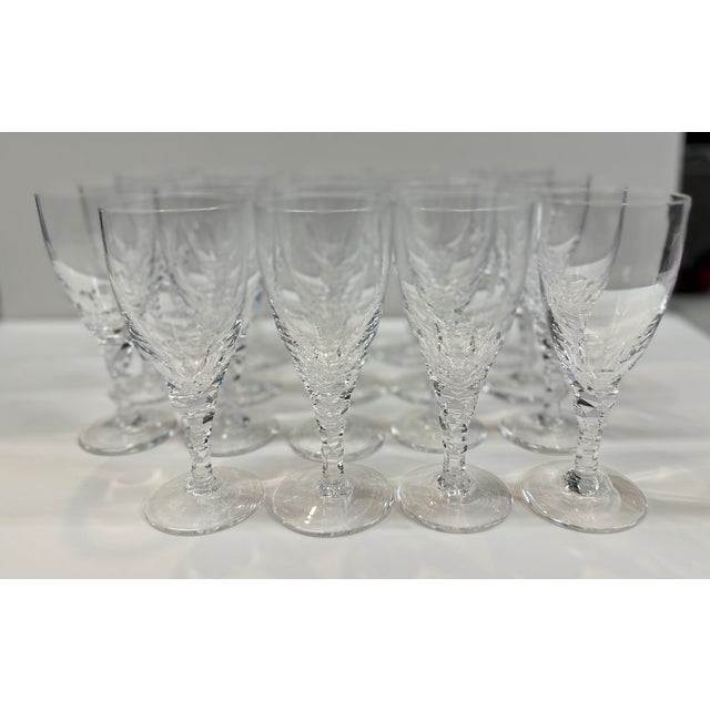 Vintage Orrefors “Carina” 36-Piece Crystal Stemware Service by Ingeborg Lundin, Sweden For Sale - Image 9 of 17