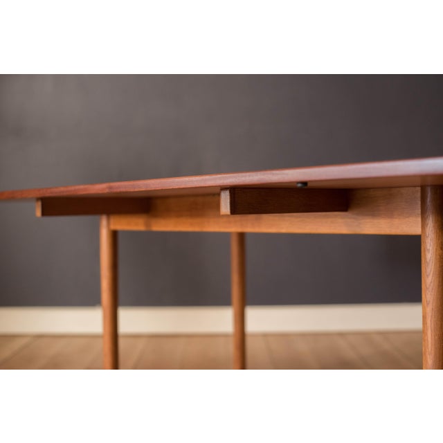 Wood Vintage Danish Teak Drop Leaf Extension Dining Table by Borge Mogensen For Sale - Image 7 of 18