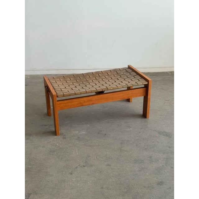 1990s Post Modern Woven Benches - Single For Sale In Los Angeles - Image 6 of 7