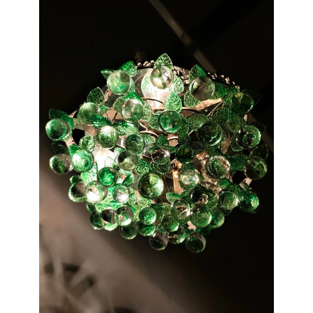 Vintage Italian Crystal Ceiling Lamp, 1960s For Sale - Image 17 of 18