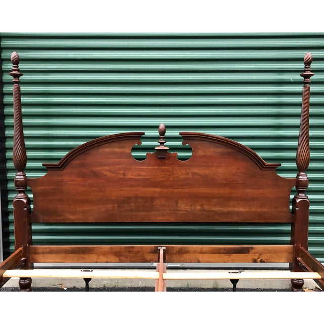 Pennsylvania House Solid Cherry King Bed | Chairish