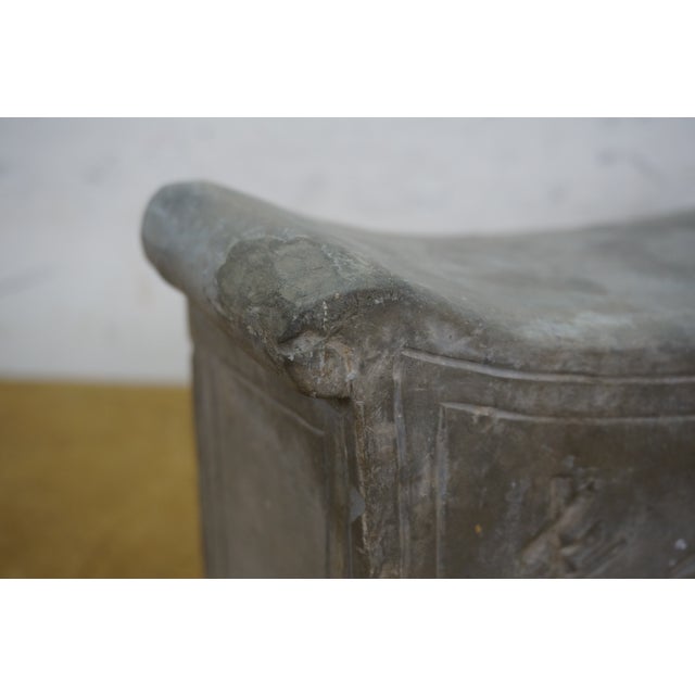Stone Gray Vintage Chinese Grey Stone Eternal Youth Always Young Pillow Neck Head Rest For Sale - Image 8 of 12