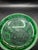 American Vintage Fenton Glass "Vulcan" Sea Mist Green Covered Candy Dish. For Sale - Image 3 of 4