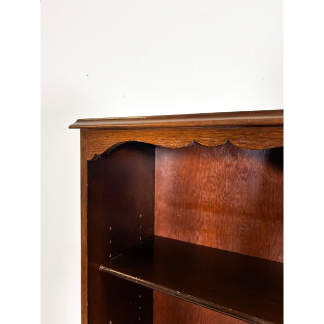 Vintage Scalloped Bookcase Display Shelf For Sale - Image 4 of 7