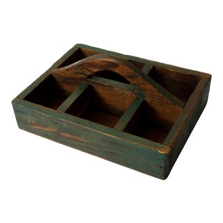 Rustic Forest Green Berry Carrier For Sale