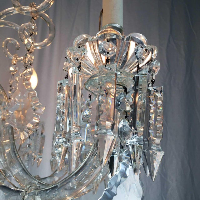 1950s Antique Bohemian Crystal Chandelier, 1950s For Sale - Image 5 of 10