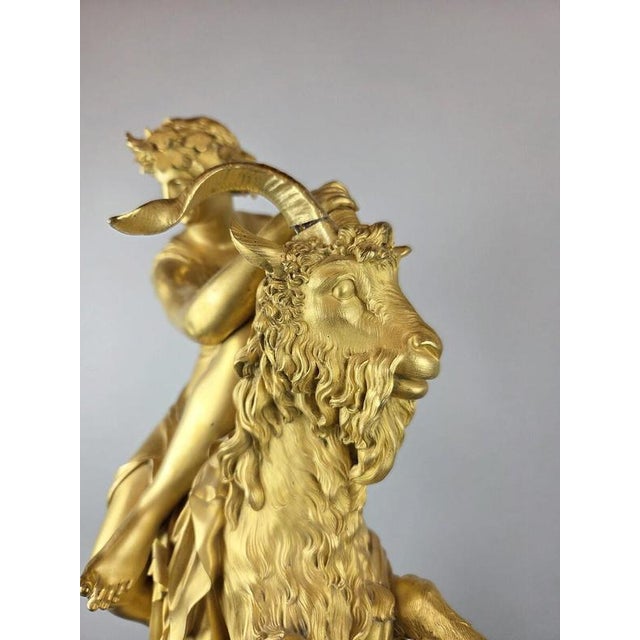 After Philippe-Laurent Roland, Bacchante Riding a Goat, 19th Century, Bronze For Sale - Image 11 of 18
