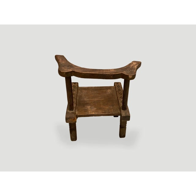 Antique African Wooden Chair or Side Table For Sale - Image 17 of 18